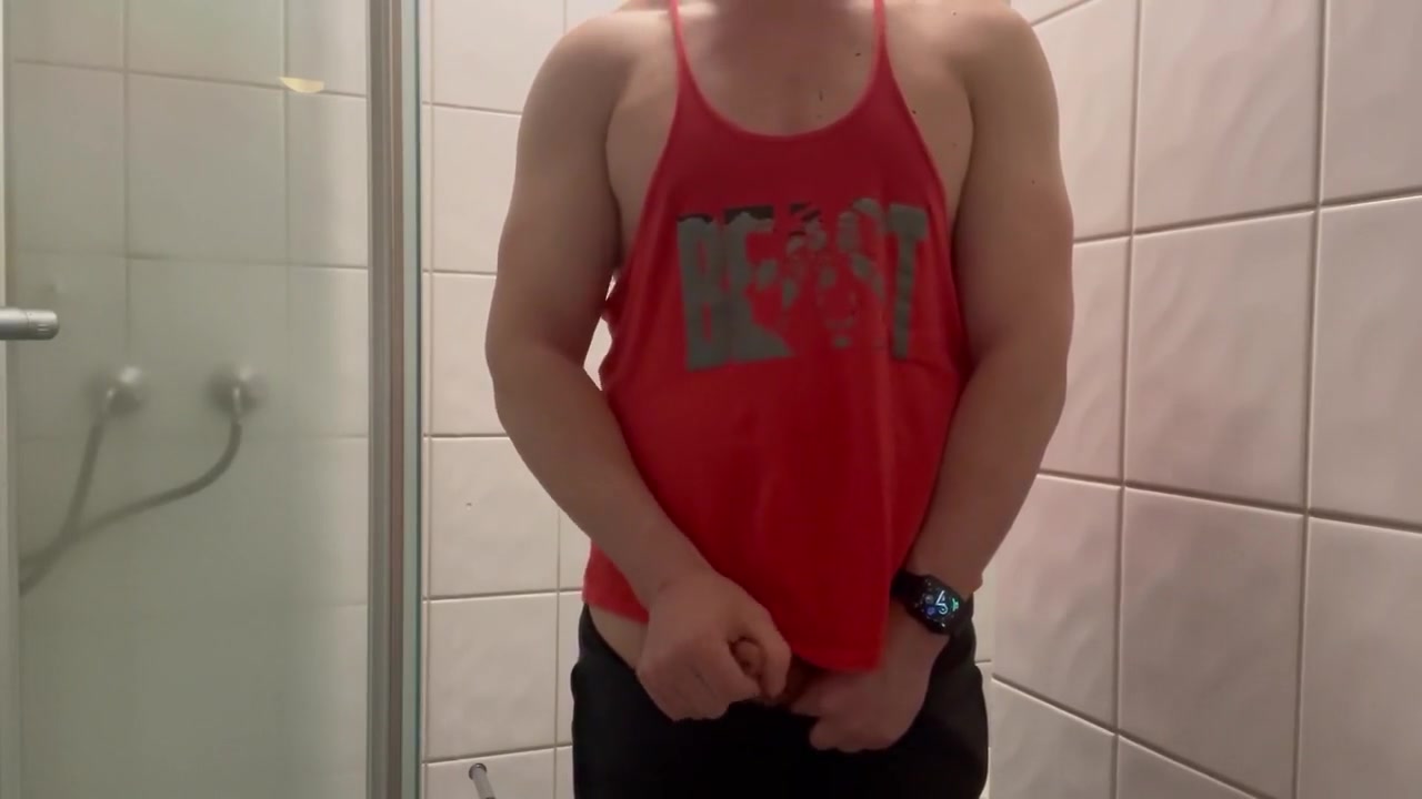 Jerking Off Before Having A Shower