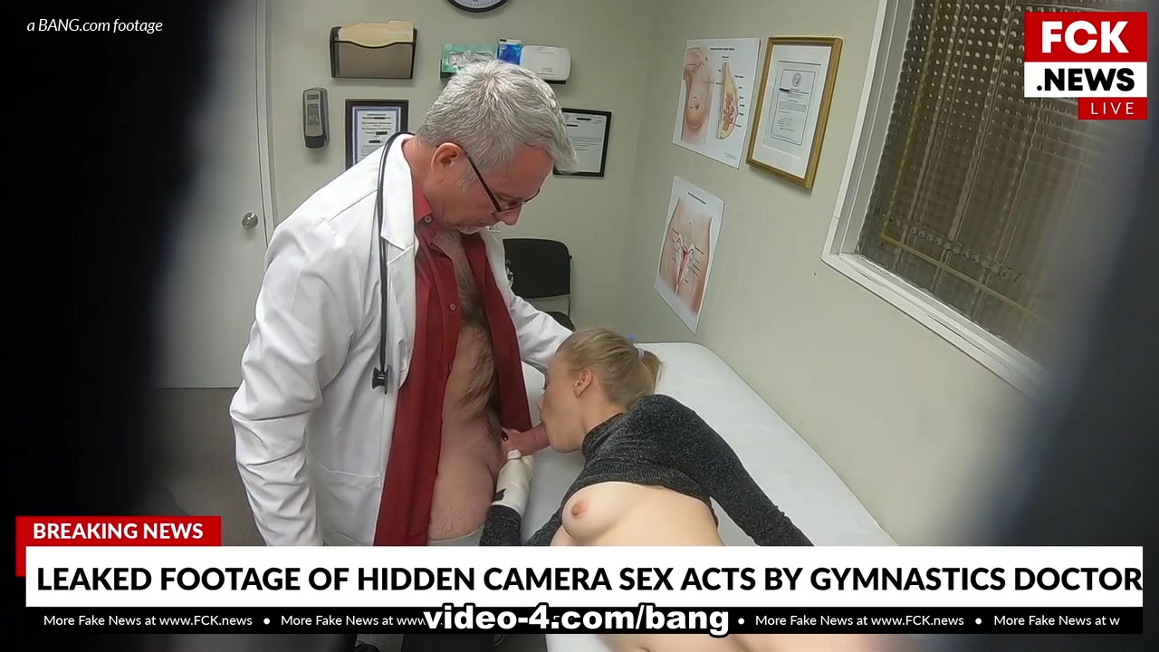 Paris White is a cutie gymnast that gets an internal exam from her Doc - BangFakeNews