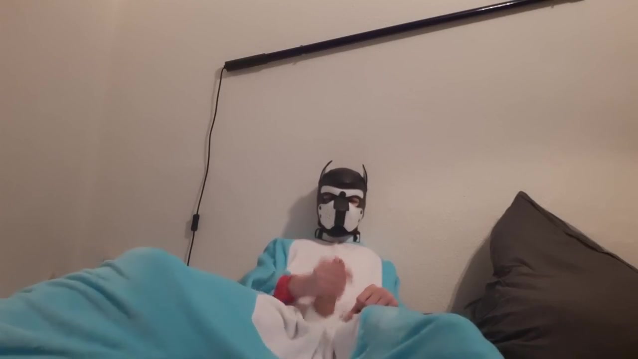 Little Puppy Cums In Onesie