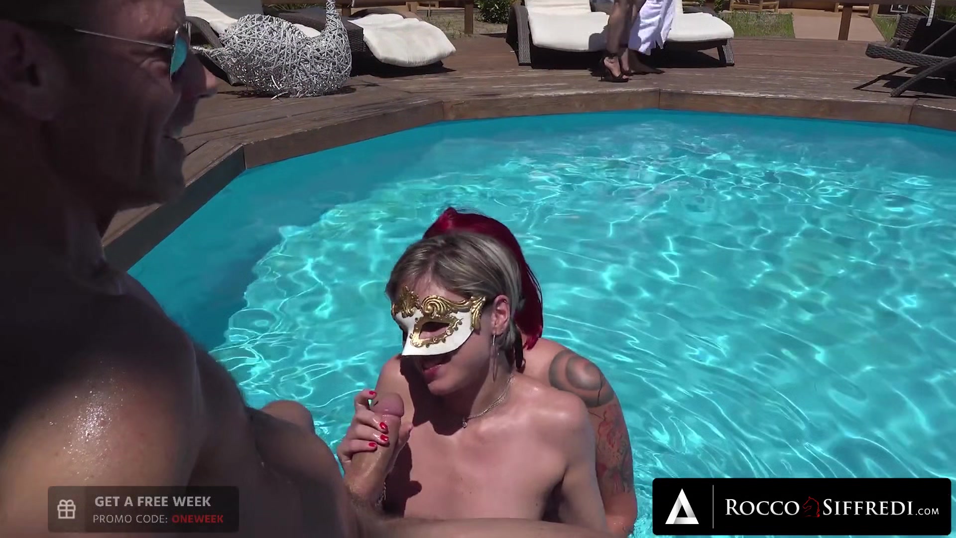 Rocco Siffredi's INSANE POOLSIDE ORGY With Malena Nazionale, Ste Axe, and Christie Dom!