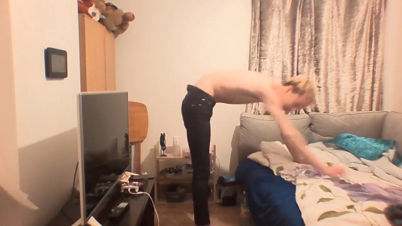 Very Skinny teen 18+ His Ribs And Small Ass In Tight Jeans