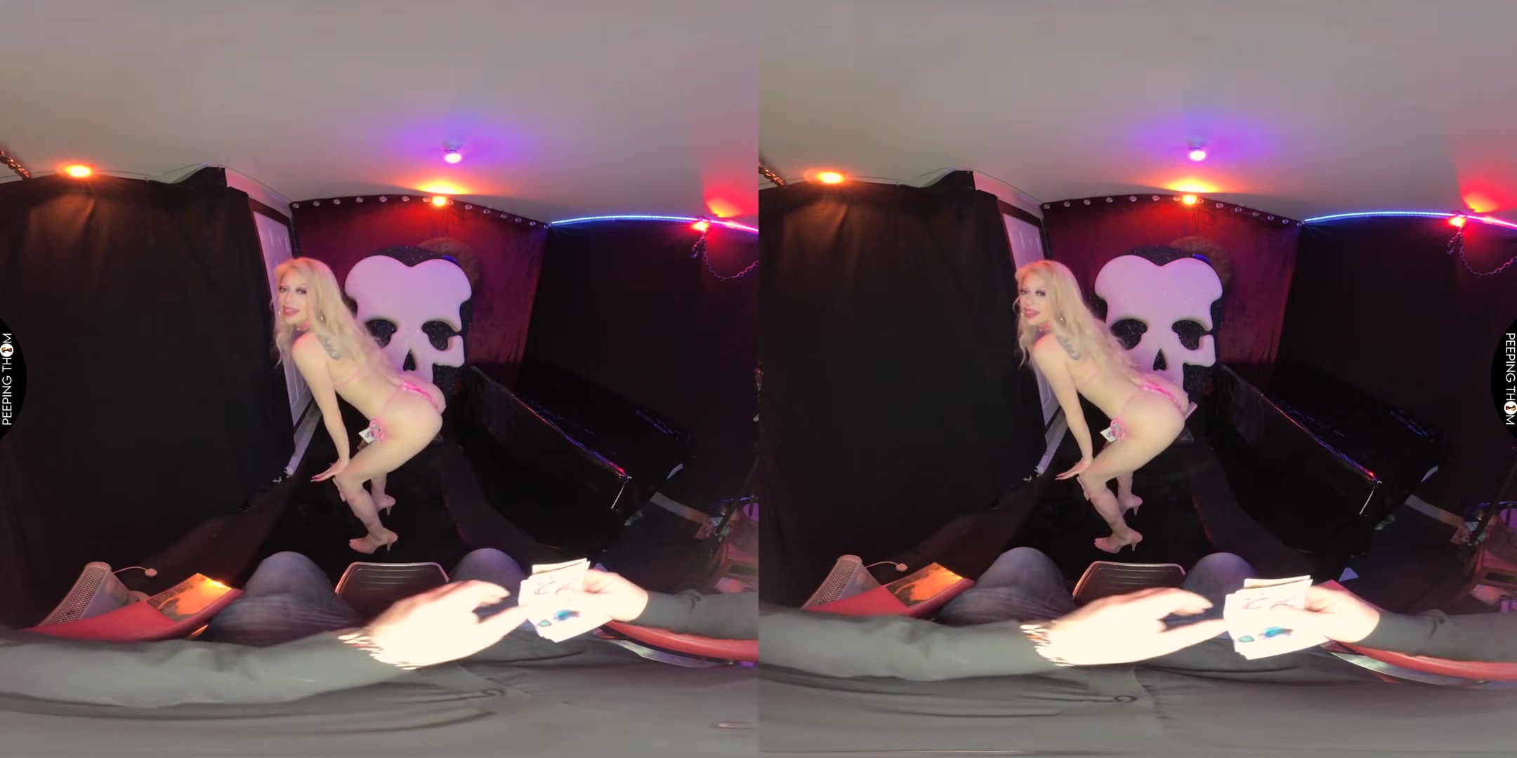 Teen Stripper; Solo Striptease with Blonde Babe