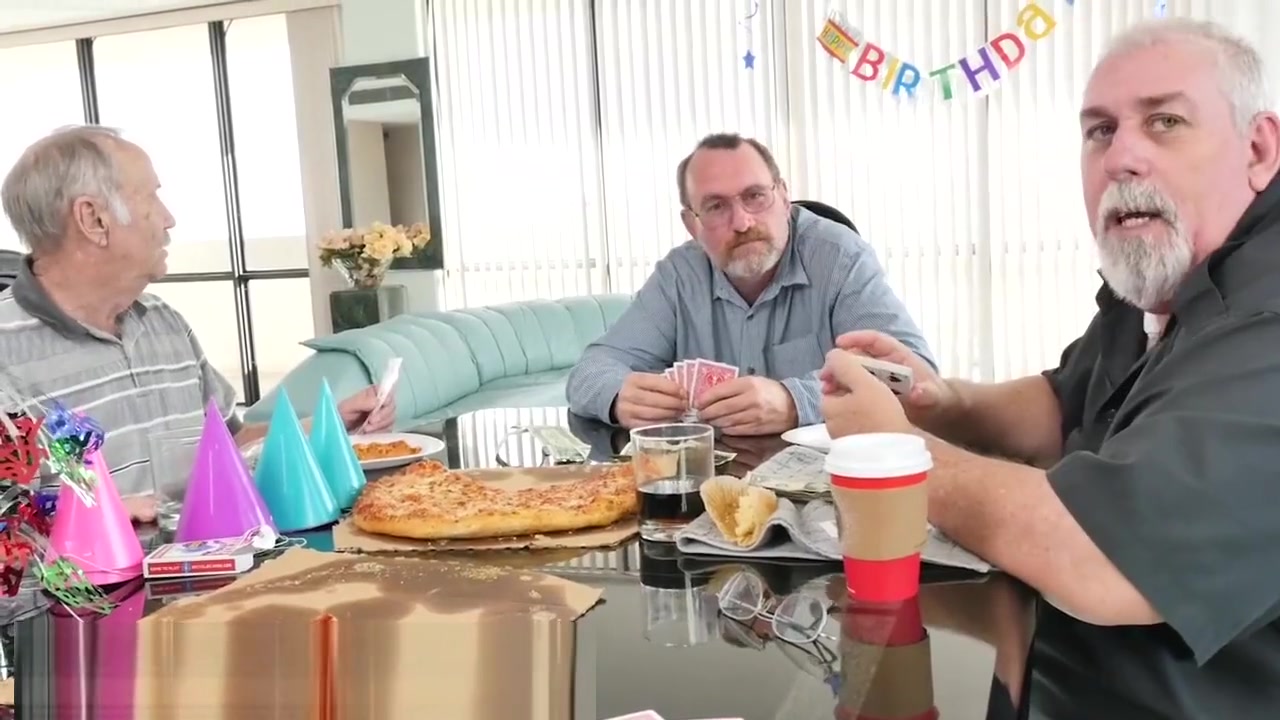 BANGBROS - Old Man Roger Is Turning 68, So We Got Him Barista Akira Shell