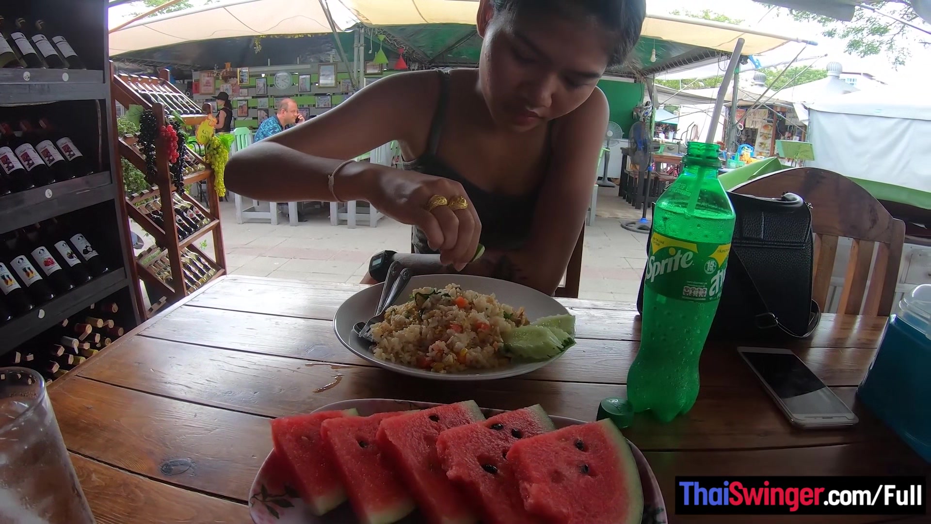 Real amateur Thai teen 18+ cutie fucked after lunch by her temporary boyfriend