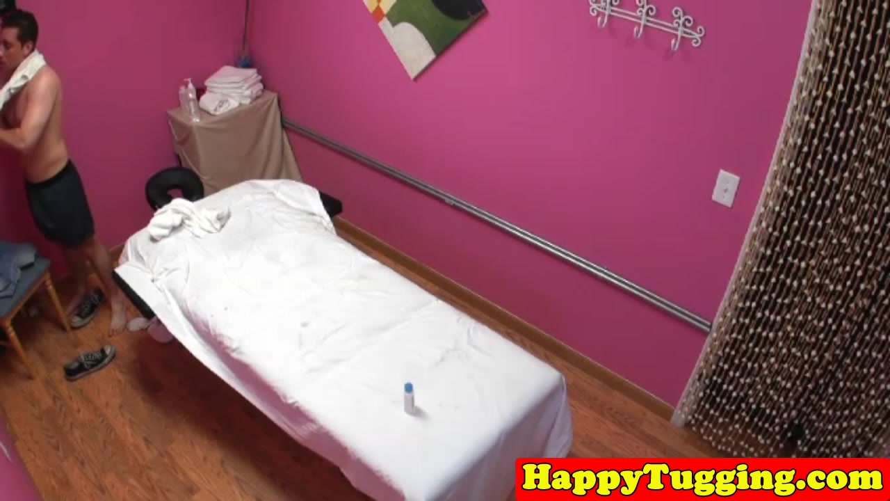 Bigtitted asian masseuse jerking and sucking