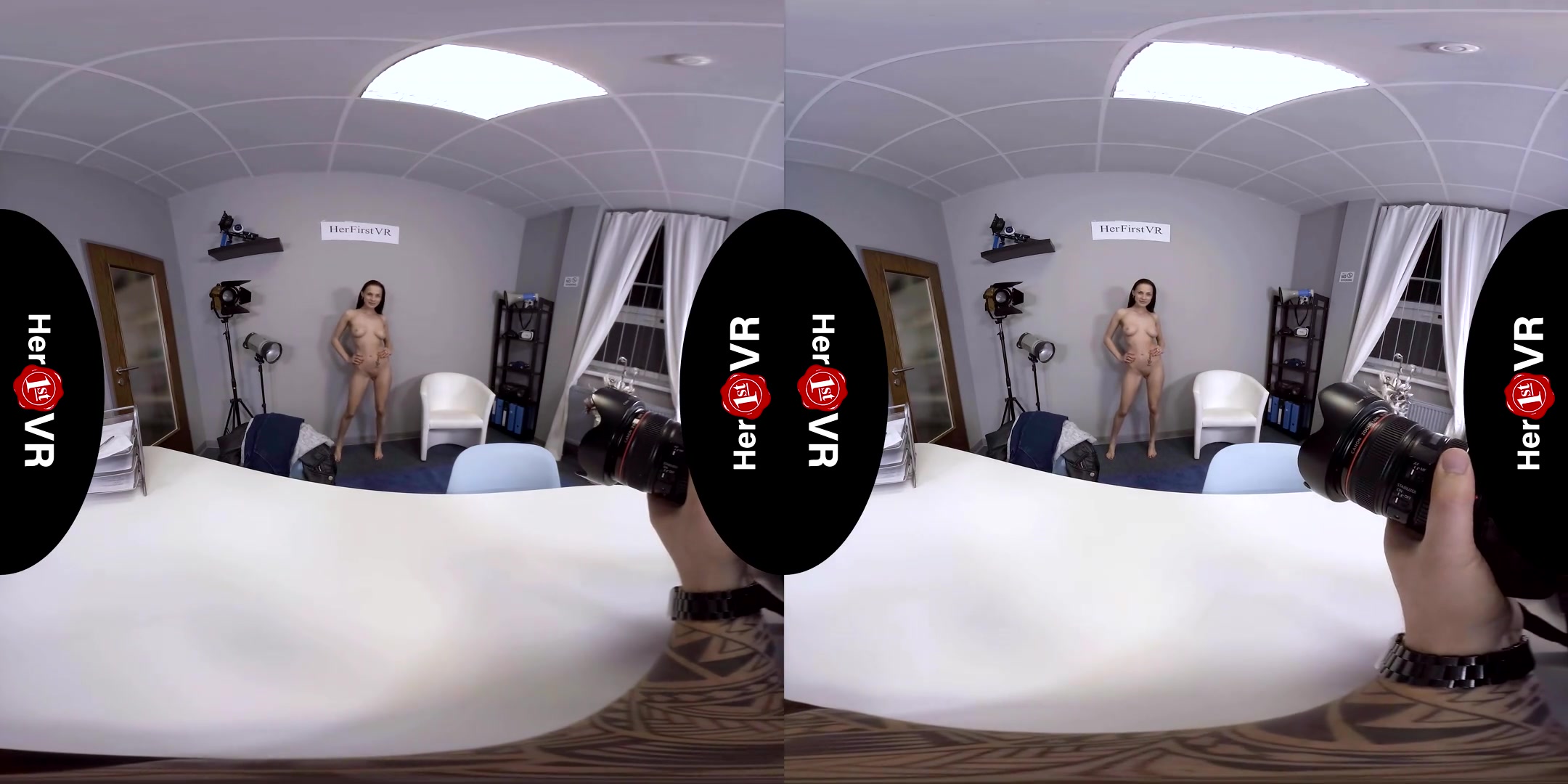 Nicole Love - VR Casting; Amateur Brunette First Timer POV