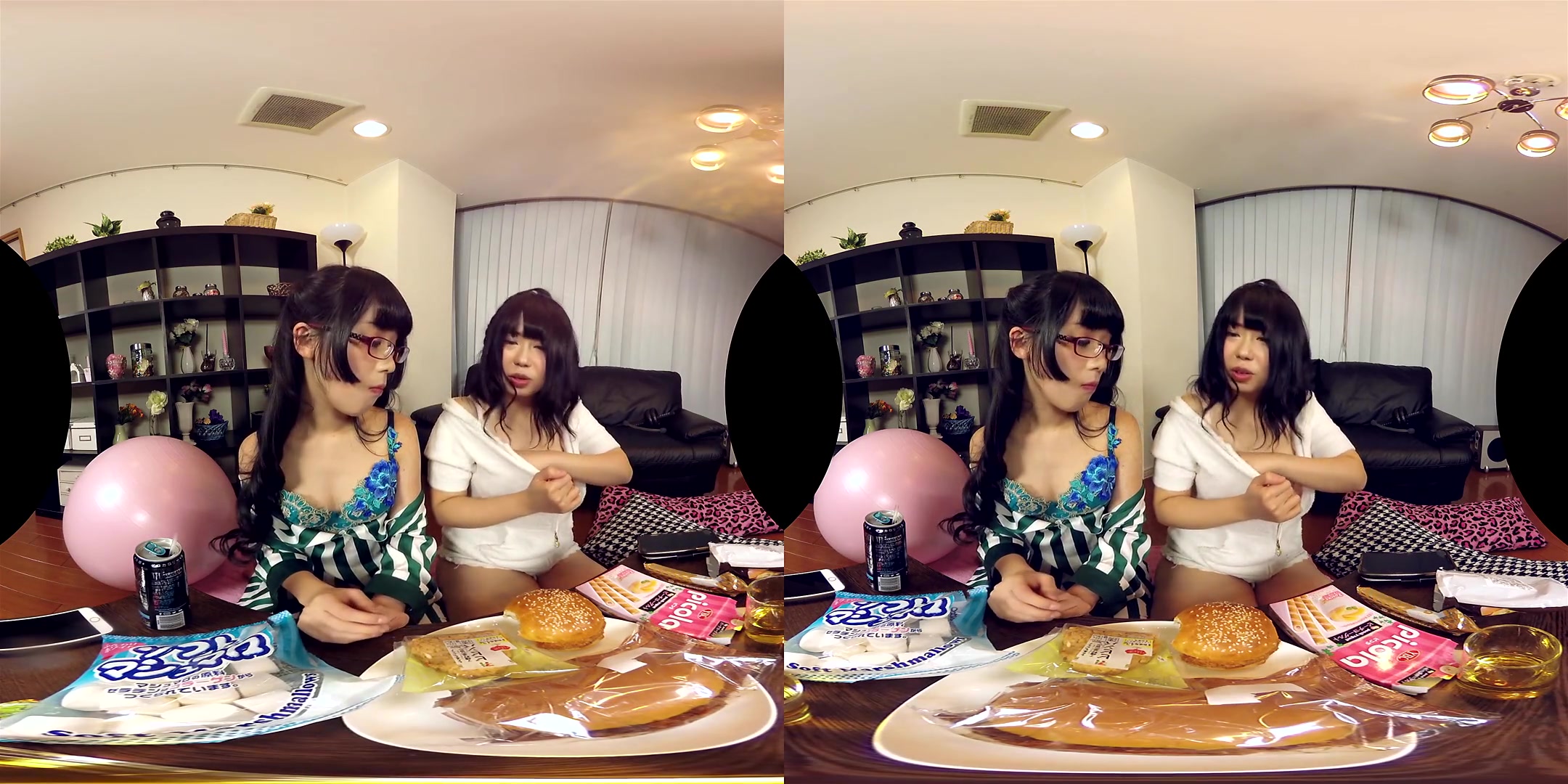 Eri Kitami & Roku Kanou in Eri Kitami and Roku Kanou Living With Two Gravure Models - FANTASTICA