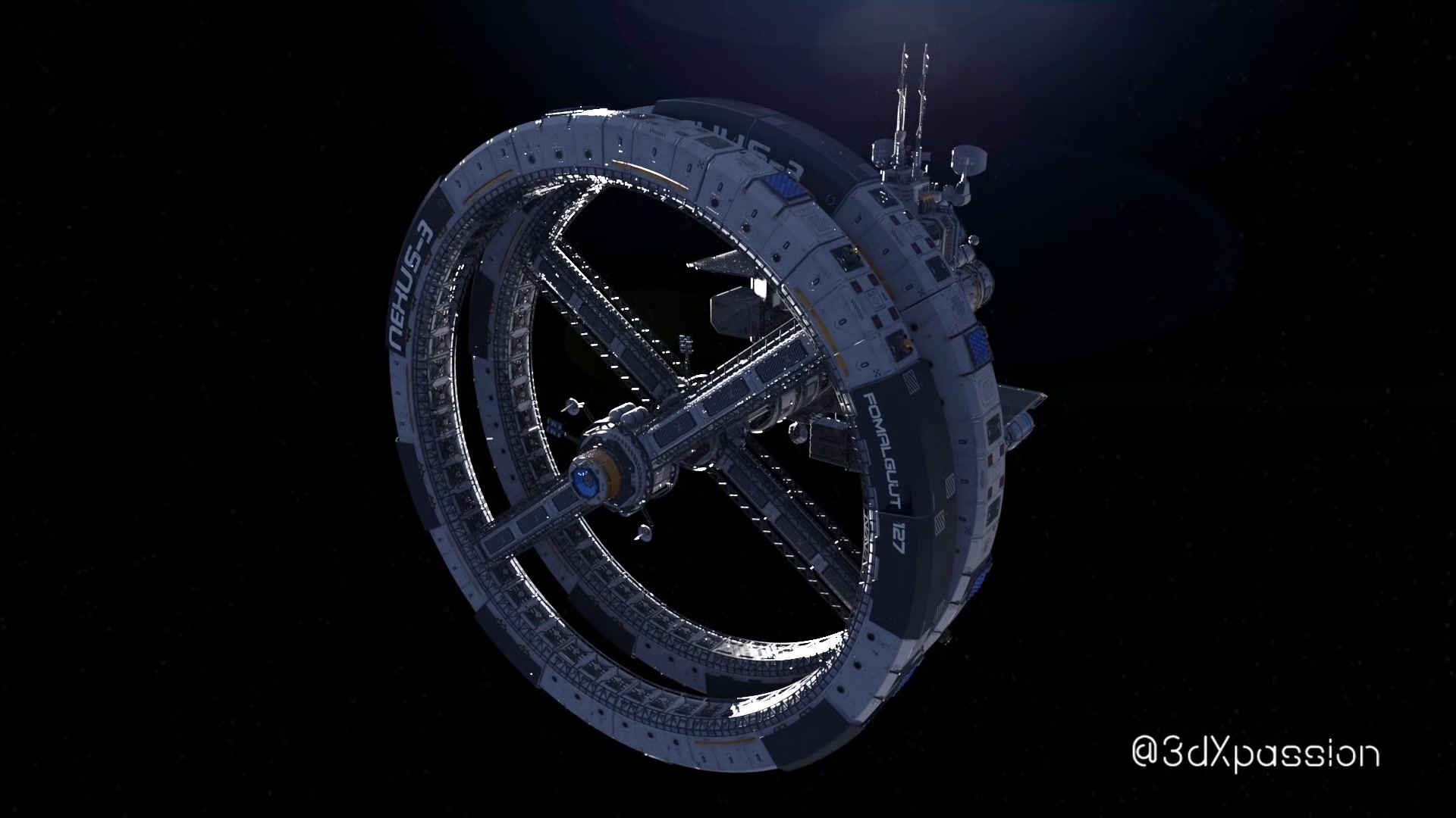 Nexus-3: In my orbit. Sexy busty blonde has best sex in a space station