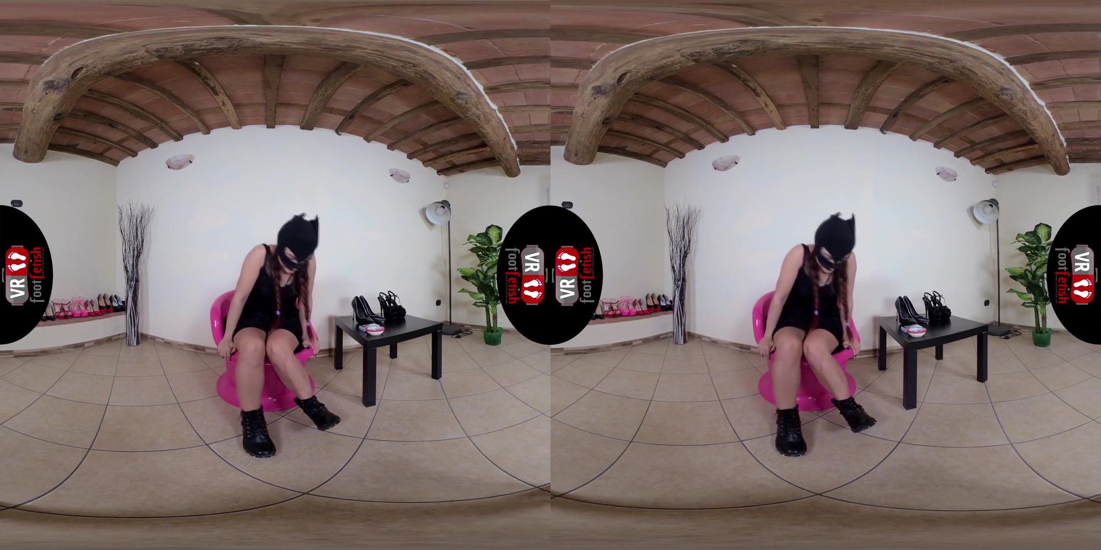 Stunningly Beautiful LadyNight Teasing you with Her Silky Feet; Foot Fetish Virtual Reality