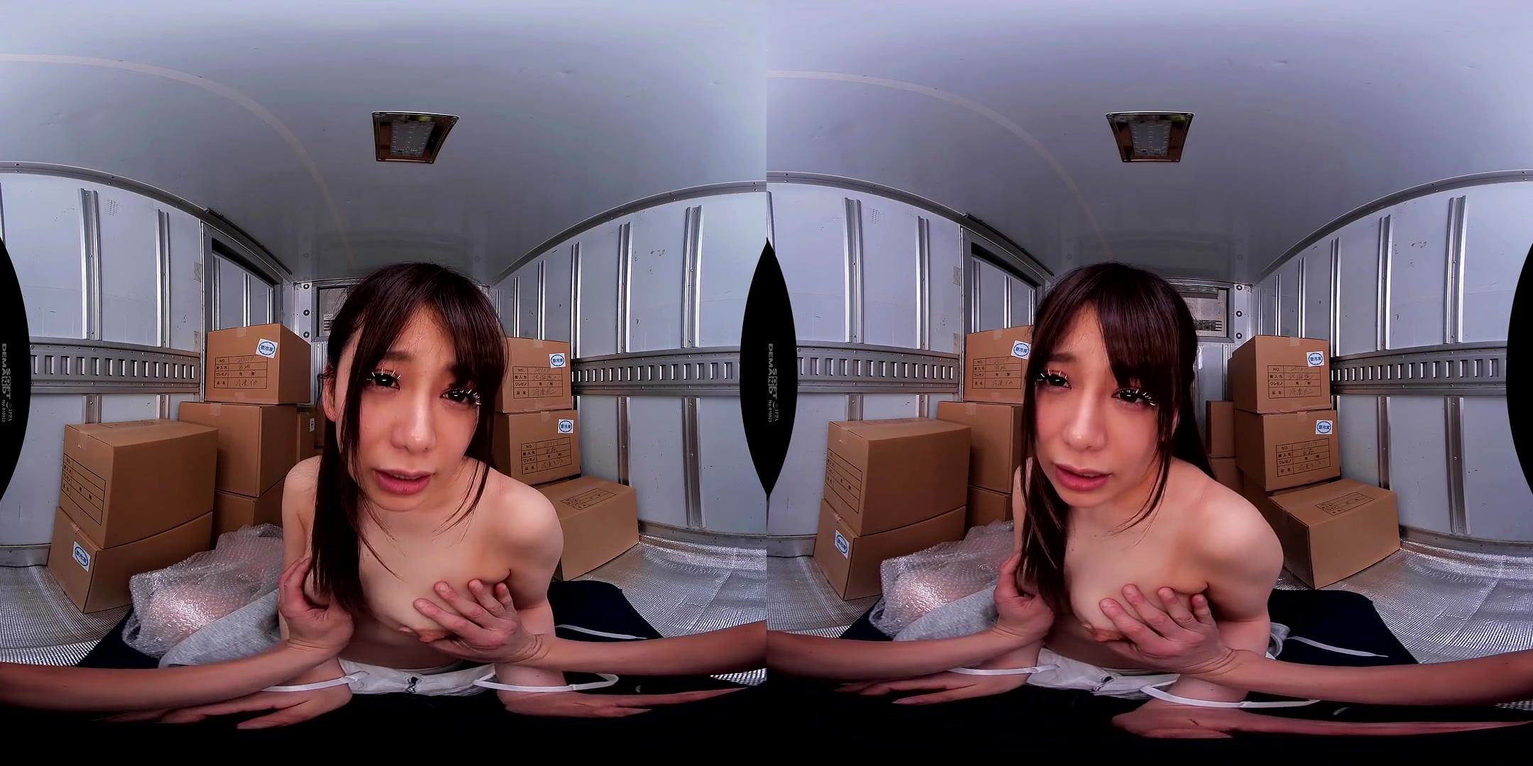 Nozomi Arimura Trapped in a Freezer Truck, she has to Share her Body Heat to Survive 1 - SexLikeReal