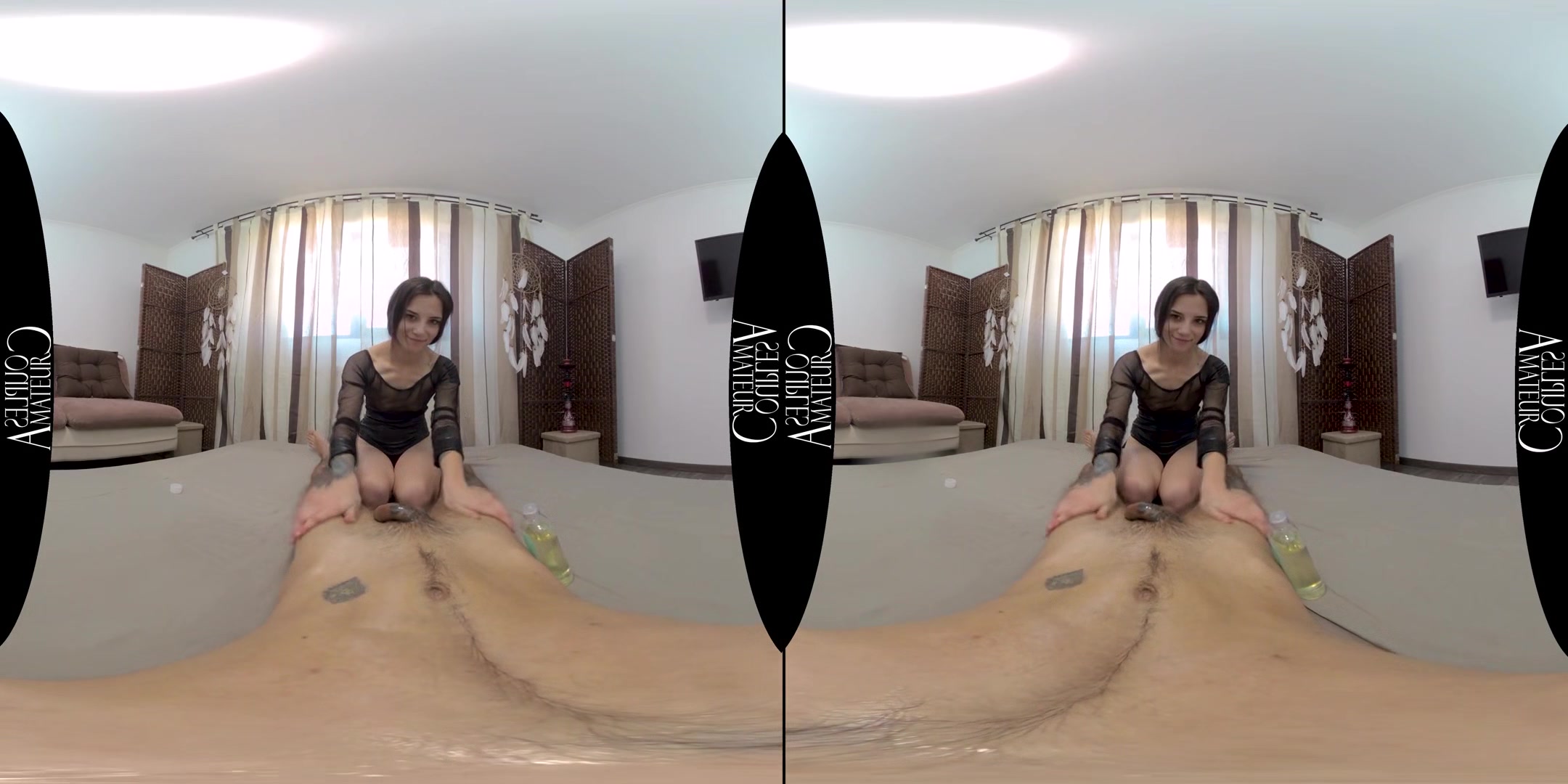 Oiled Up Massage And Wet Pussy Fuck; Amateur Brunette Babe POV