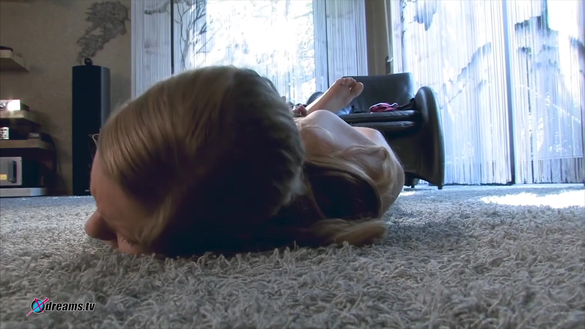 Lena's Painful Rope Treatment On The Carpeted Floor