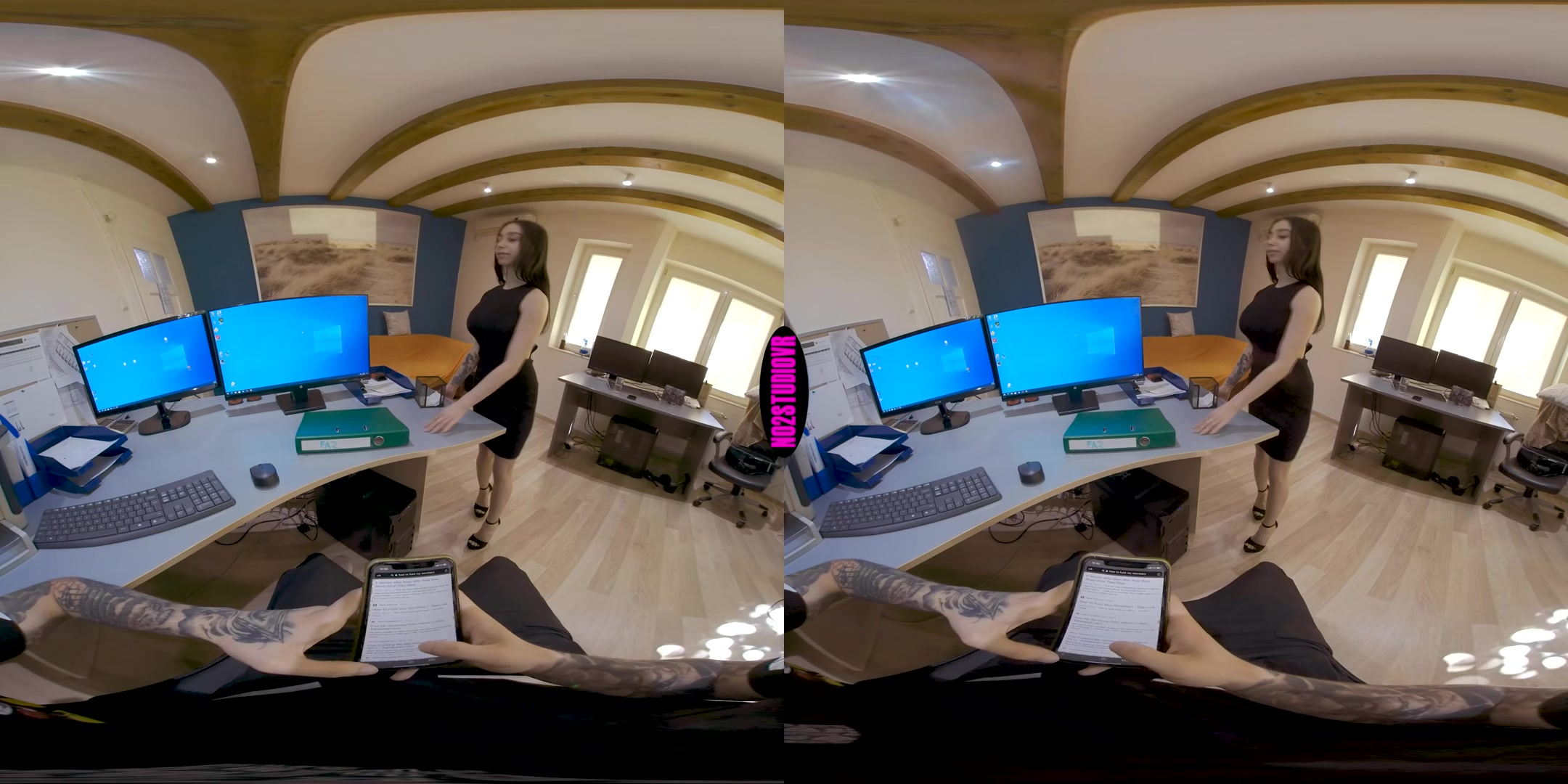 At the Office - Busty Secretary - No2StudioVR