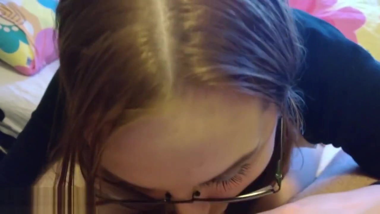 Naughty Babysitter Makes Happy Her Stepdaddy And Gets Facial On Her Glasses