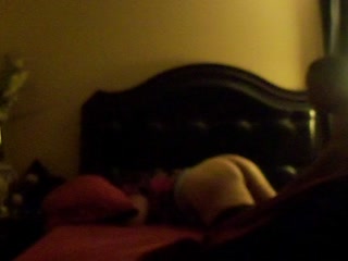 White chubby wench paid black guy for doggy style