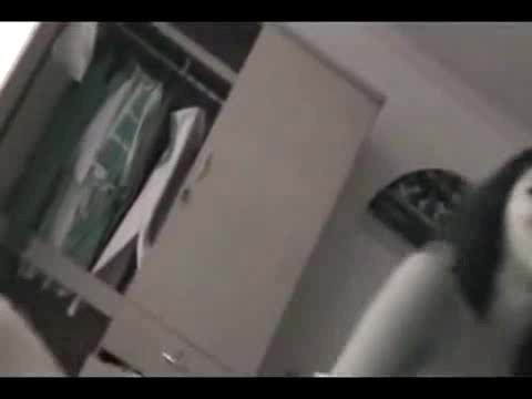 Pretty Japanese emo girl has a lesson of blowjob