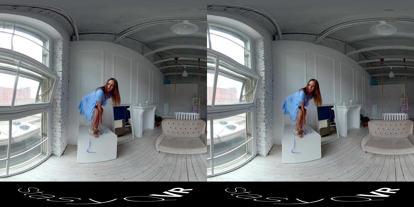 VR porn - Red Hair, Blue Dress - StasyQ VR