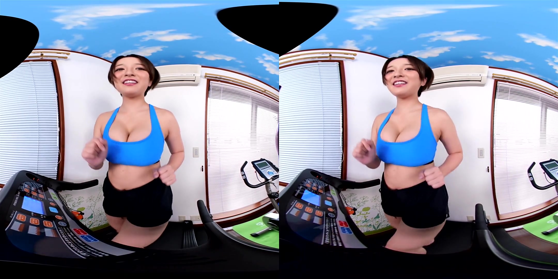 Watch Your Trainer' Body Moving in Front of You - Japanese Workout Bikini