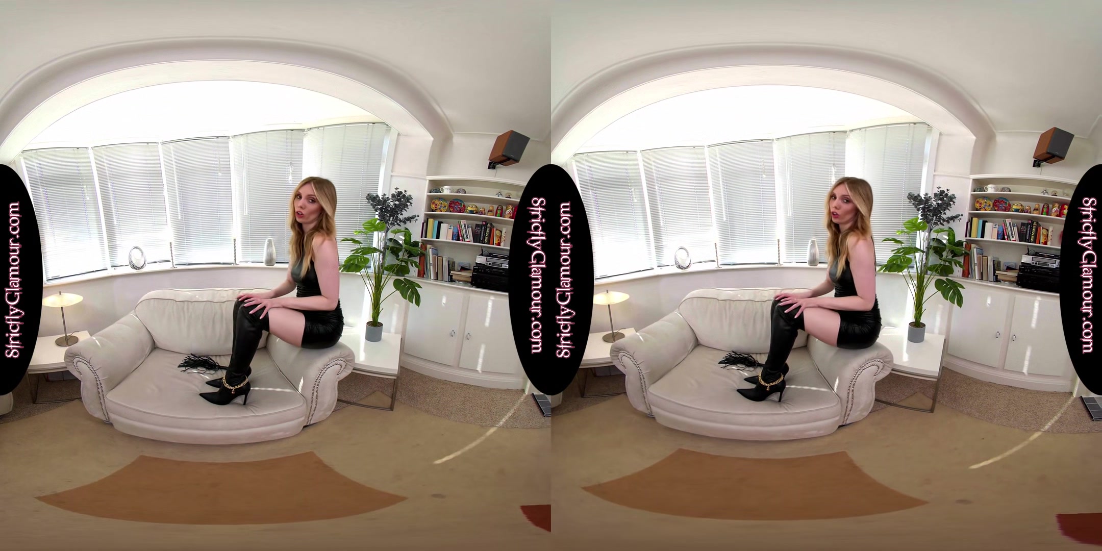 Jessica B Black Skin Tight Dress To Birthday Suit; Boots - 8k Vr