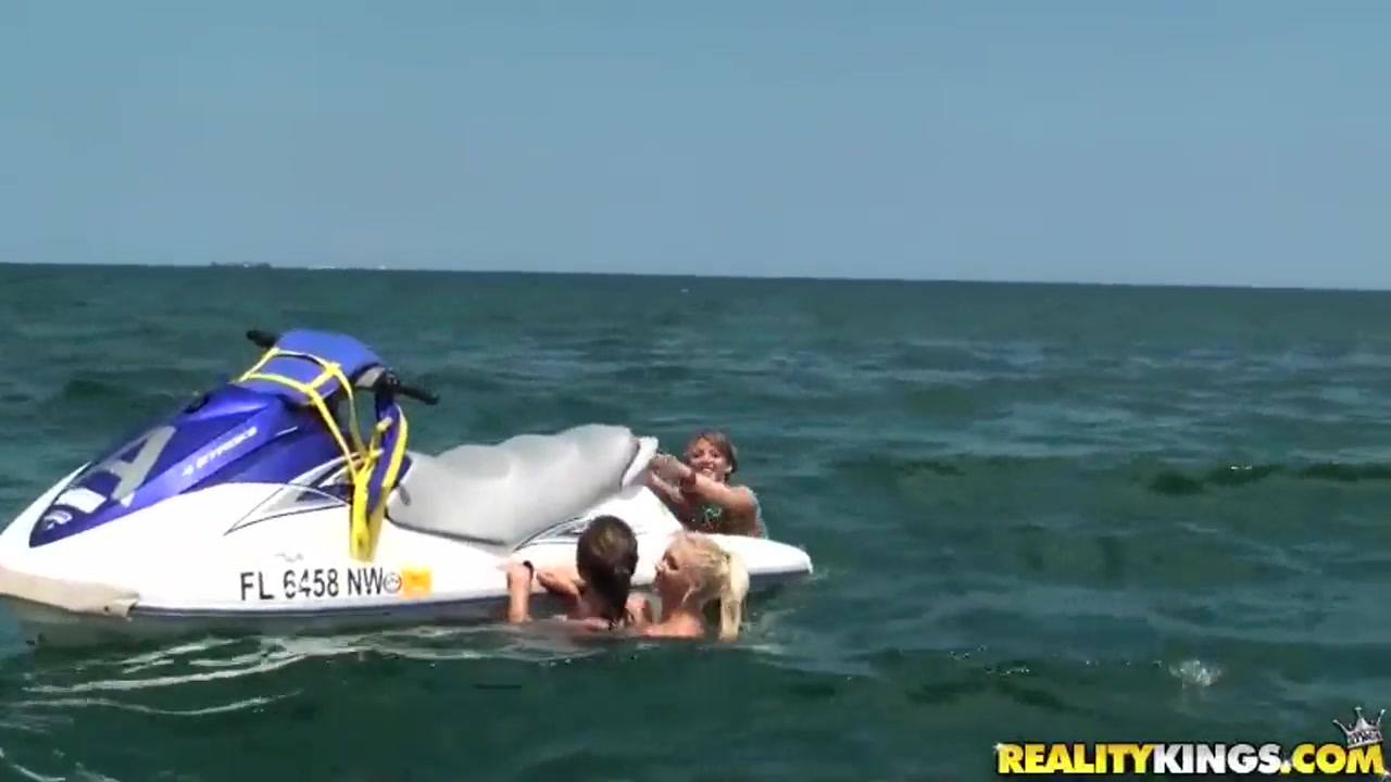 Lesbian dirty adventures at the beach and in the shower