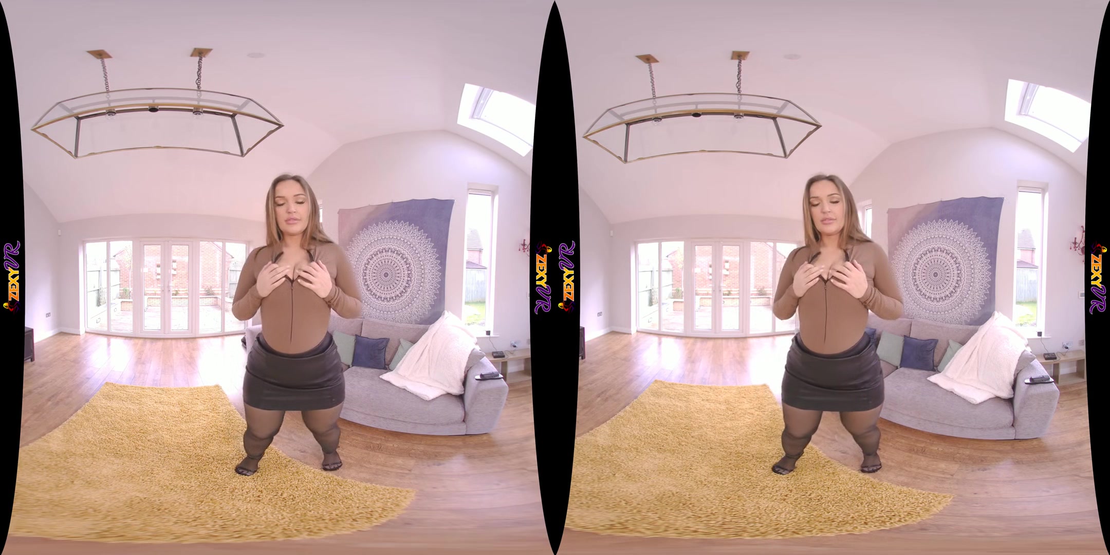 Big Treat - Stripping Busty Babe in HD VR - SexLikeReal