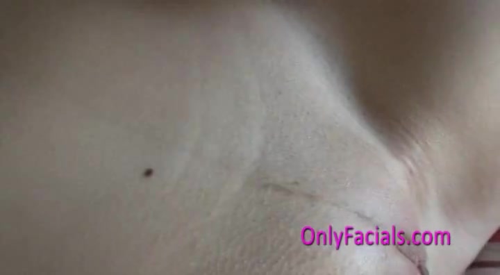 Facial cumshot for teen 18+ girl in bondage