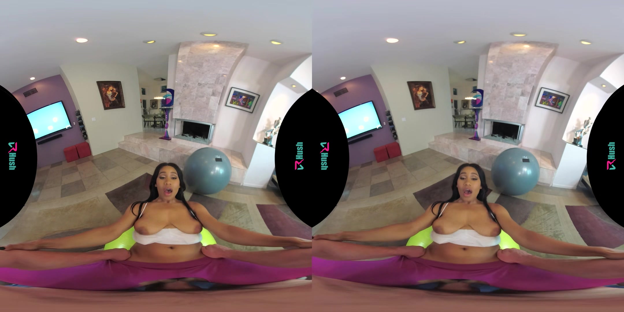 VRHUSH Jenna Foxx gets bent over and fucked in yoga pants