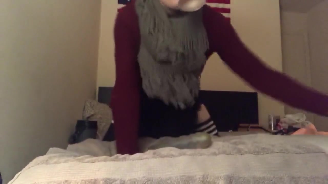 Slutty faggot punishes herself for Step daddy