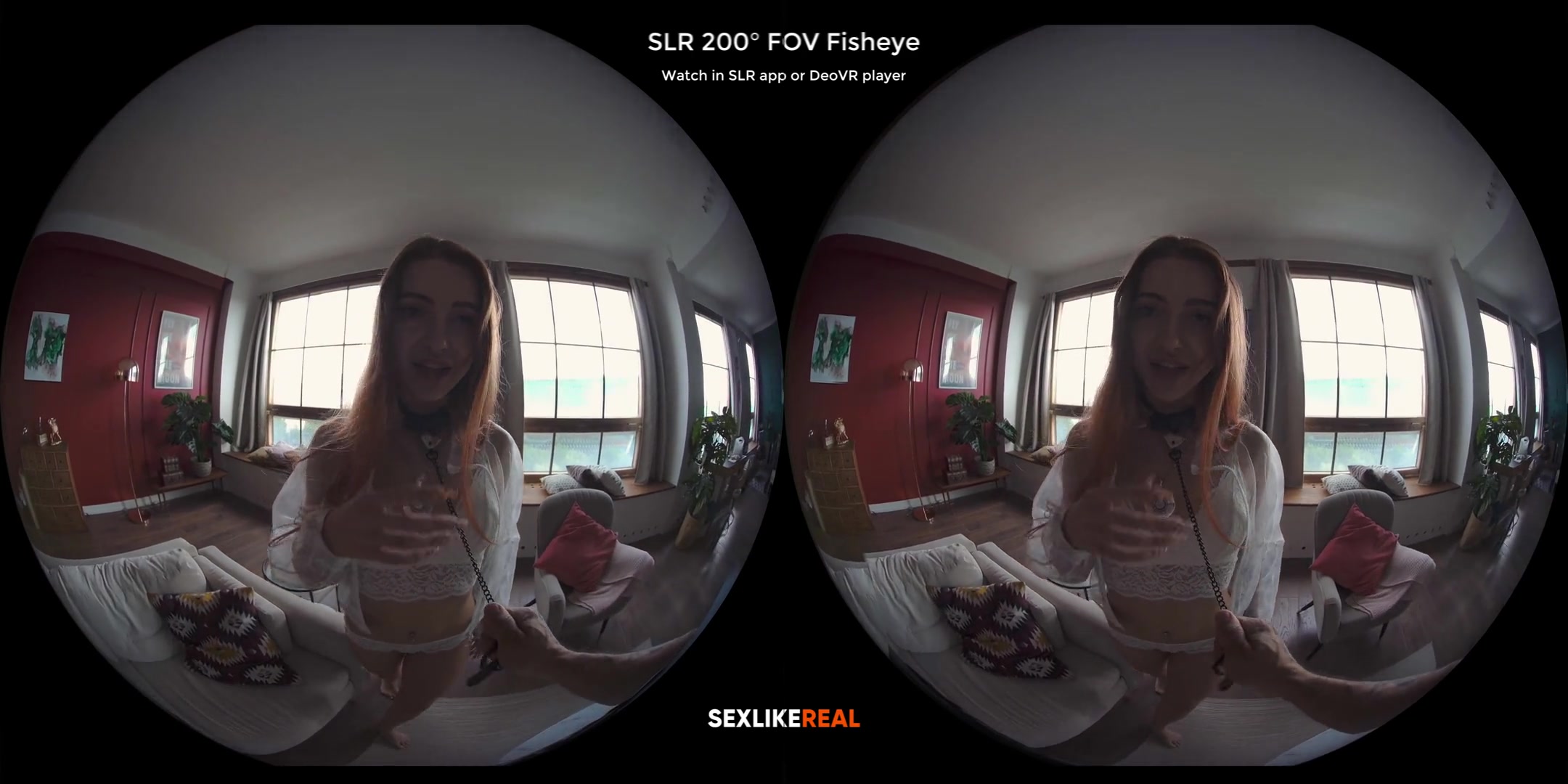 Keep Her on a Leash - teen 18+ Redhead Solo Striptease Ultra High Quality Virtual Reality