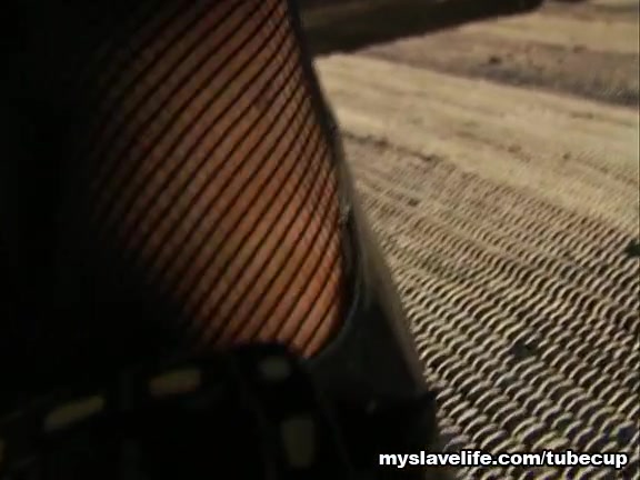 Blonde teen 18+ hottie dominates her weak slave