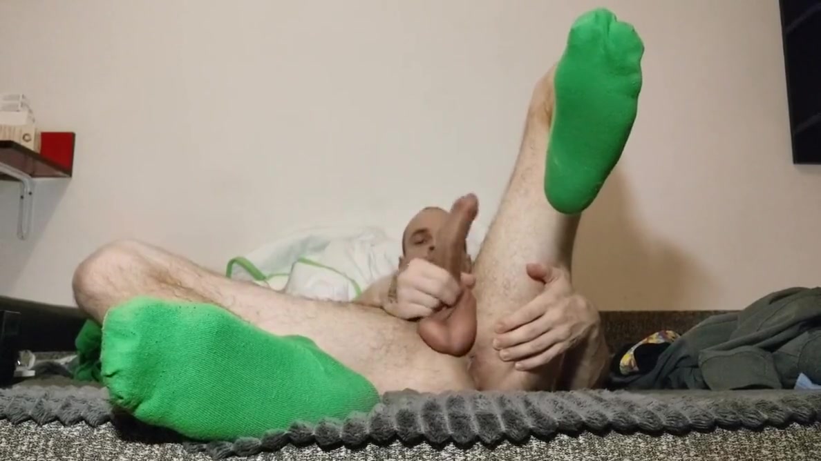 I Have Green Socks. Foot Fetish