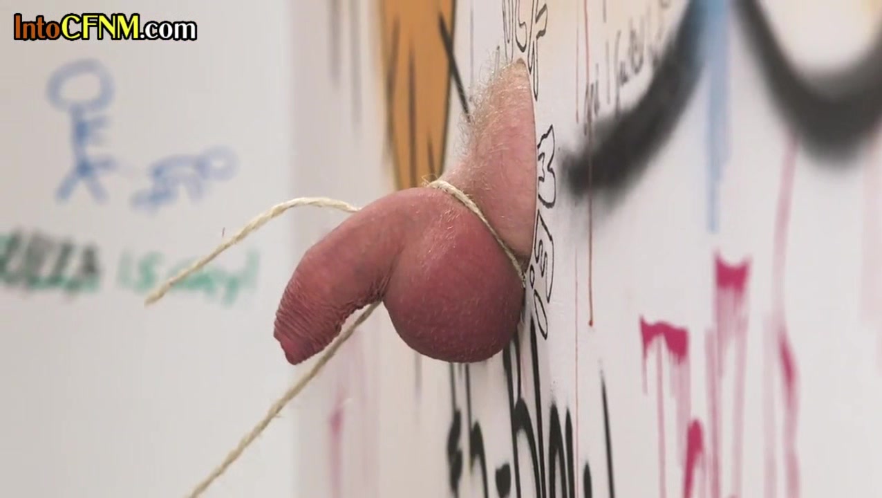 CFNM babe sucking gloryhole cock in erotic bdsm session