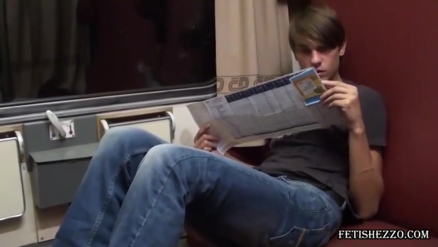 Fun In Train Couple Boys