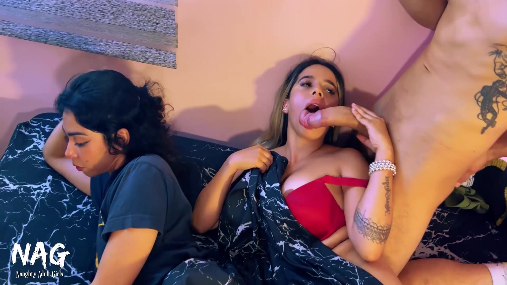 Bring Her Friend To Our Place And I End Up Fucking With Her While She Is By His Side 10 Min - Annie Marin, Leyton Big And Cindy Luna Petite