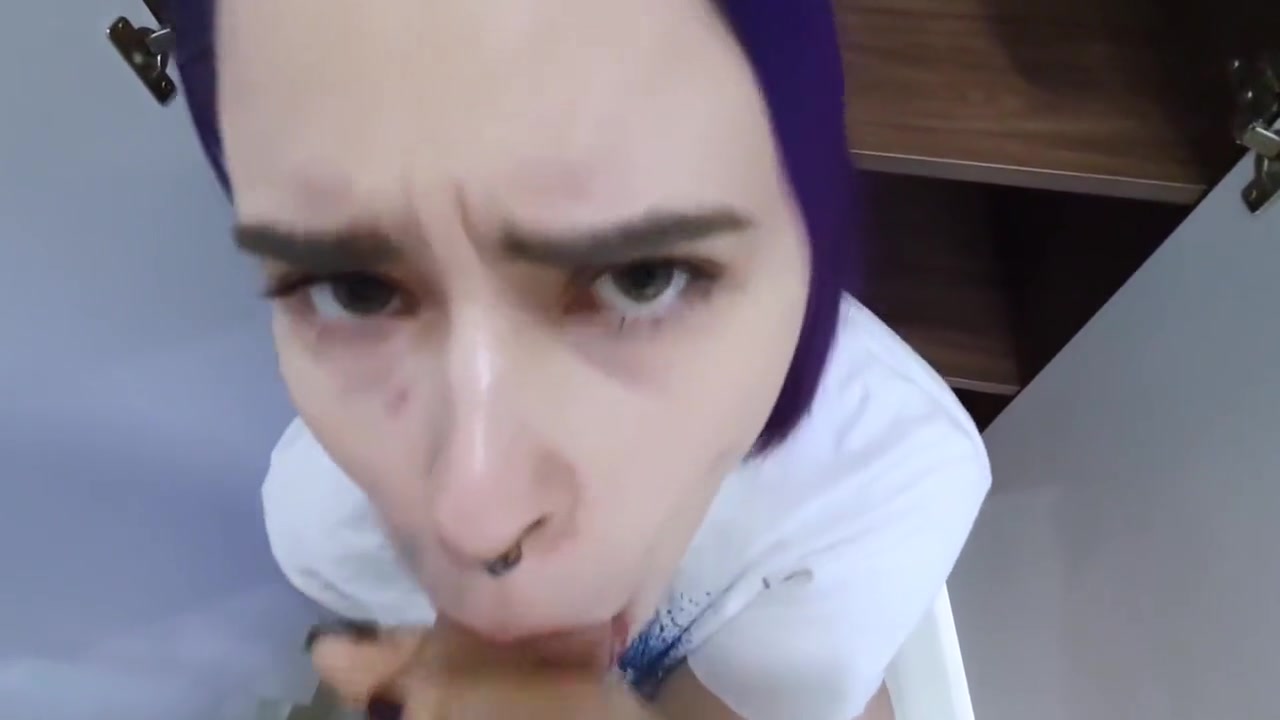 Found StepSister In Wardrobe And Helped Cum