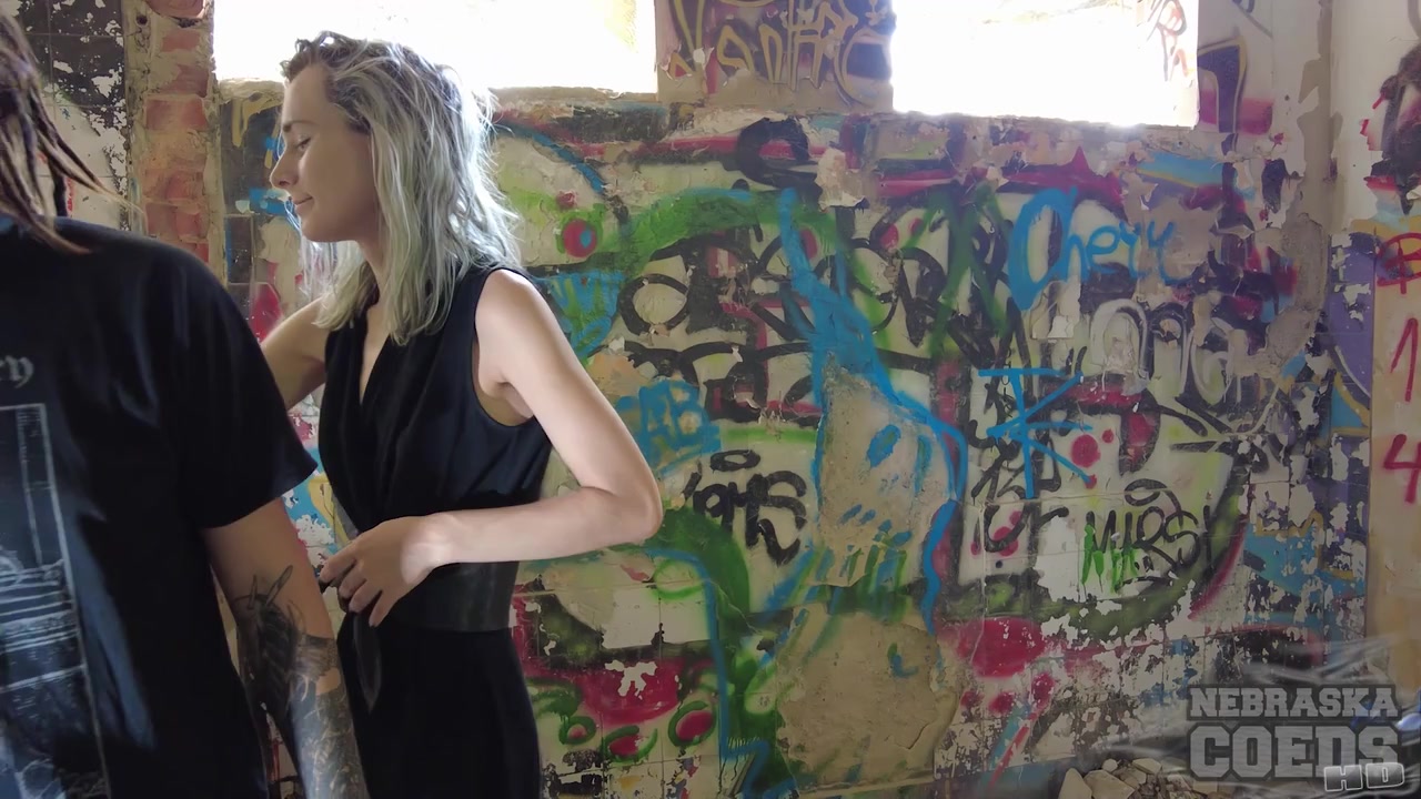 Hot Chicks Painting Graffiti In The Nude On Vacation Risky Public Nudity