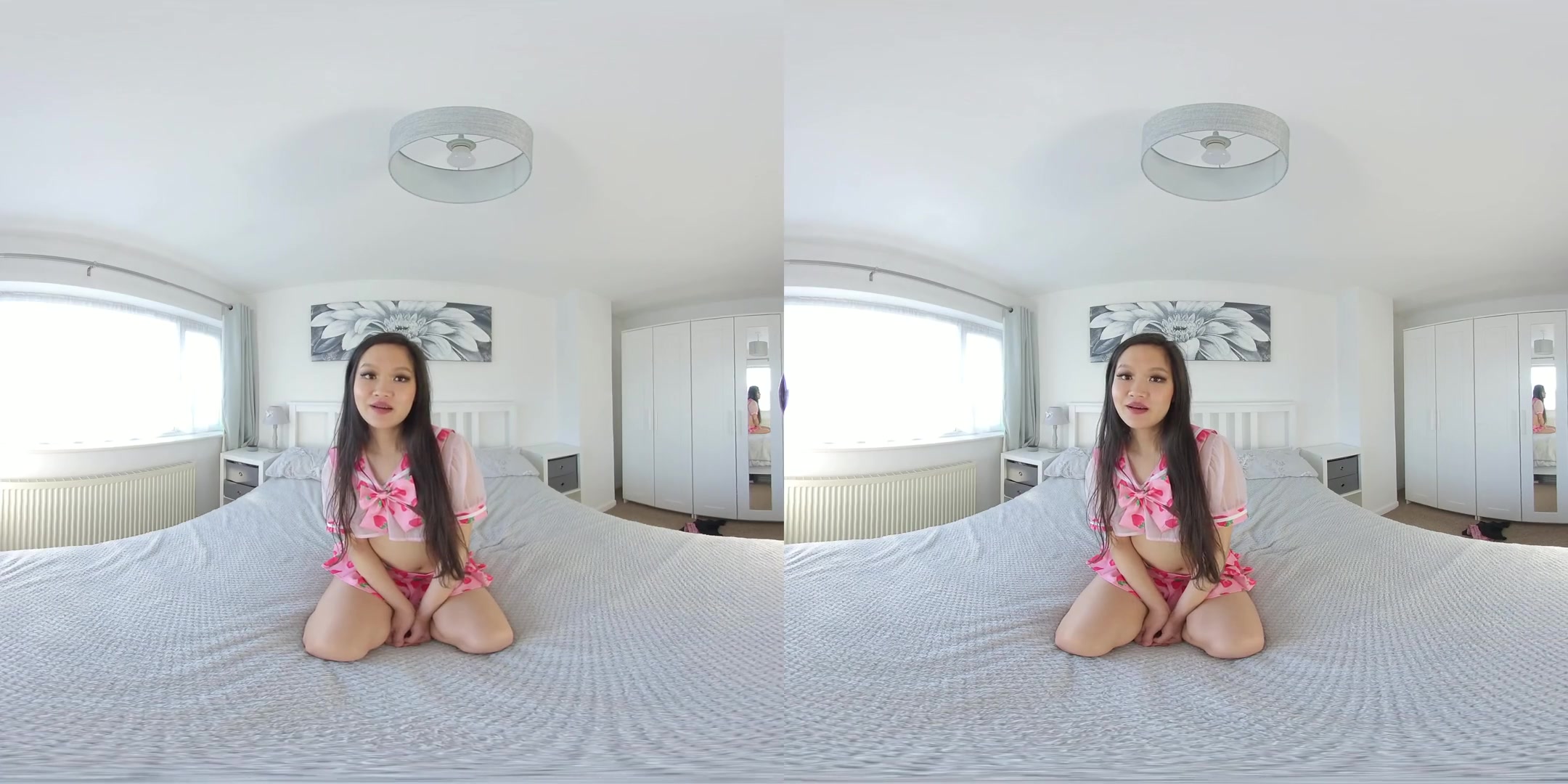 Louisa Lu, Strawberry JOI - Cute Asian Solo Jerk Off Instruction VR