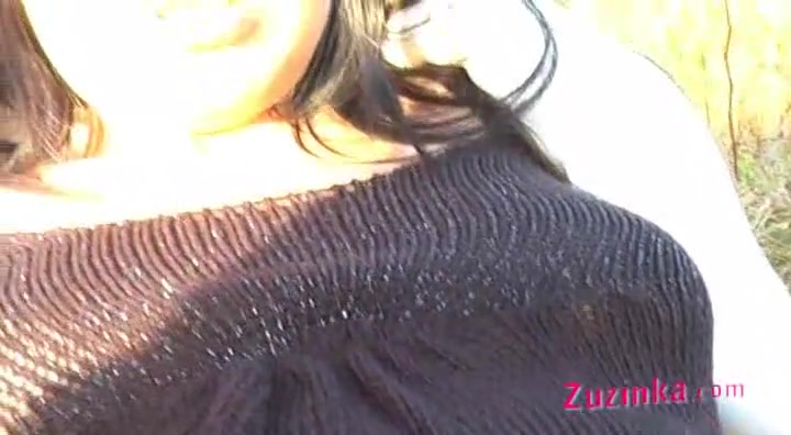 Sexy plays in the field with Zuzinka