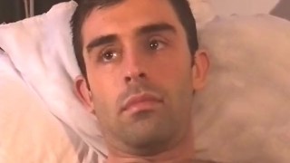 Luis Nice innocent straight guy serviced his cock by us.