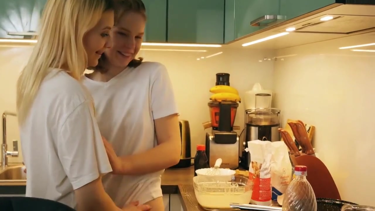 Ginger Mary In And Stasey - Lesbian - Face Sitting - Kitchen - Masturbation - Scissoring - Vthomas - Kitchen Lessons