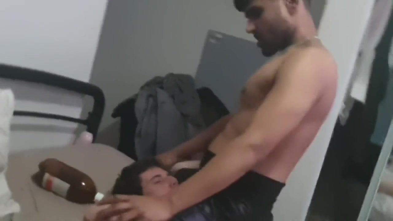 Interracial Gay Blow Job Face / Skull / Throat Fuck Twink As Ignored Kinky Cuckolded Husband Watches