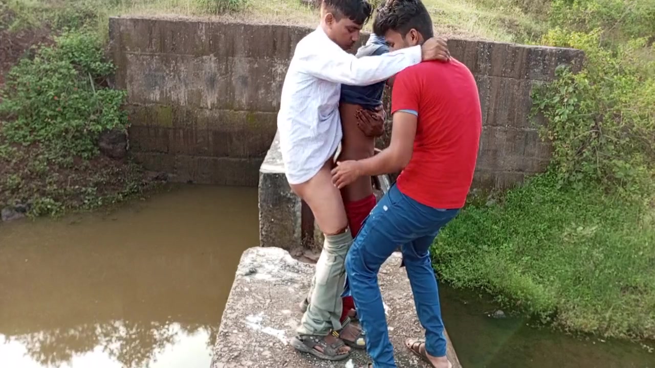 Hot Threesome Hardcore Young Gay Sex - In The Forest Near The Water - Gay Movie In Hindi Voice