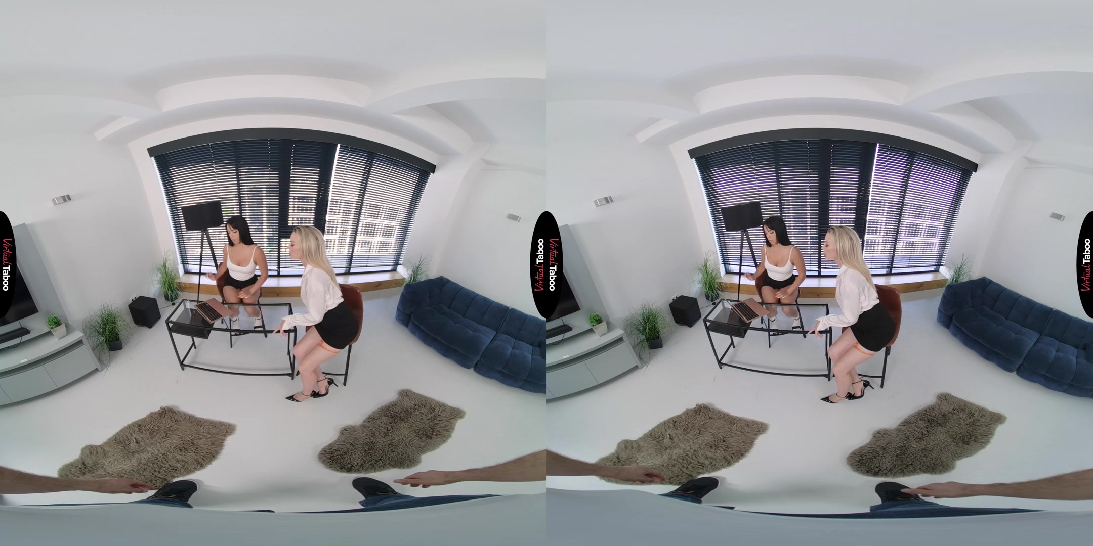 Megan Fiore, Isabelle Deltore VR Porn: Lesson For Three - VirtualTaboo
