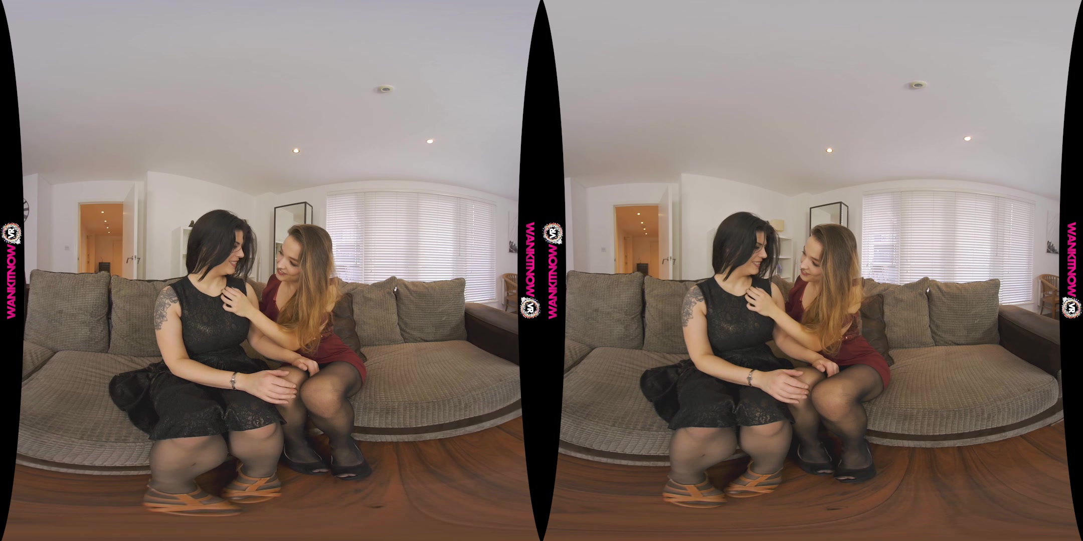 Surprised With A Threesome featuring Kylie Nymphette, Lucia Love - WankitNowVR