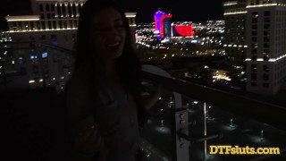 Slutty Teen Latina Cameron Canela Public Sex Outdoors On Balcony Big Cock