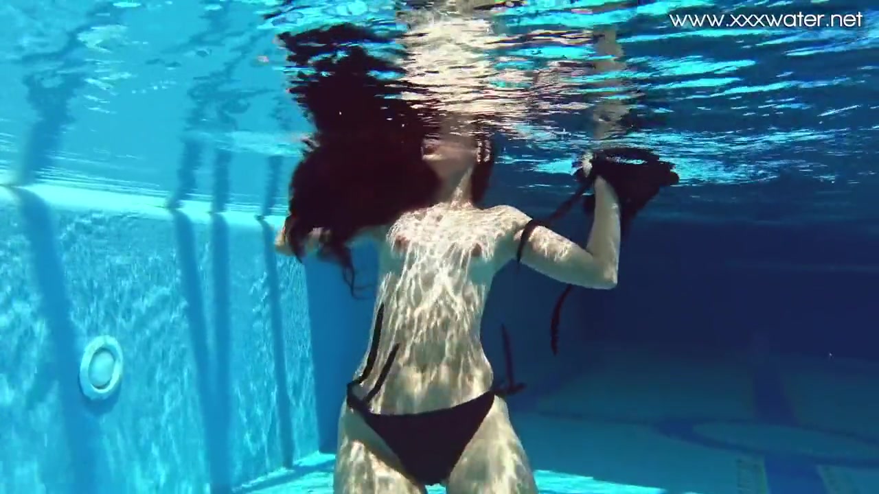 Swimming Pool Nudist Action By Sexy Latina Babe Andreina