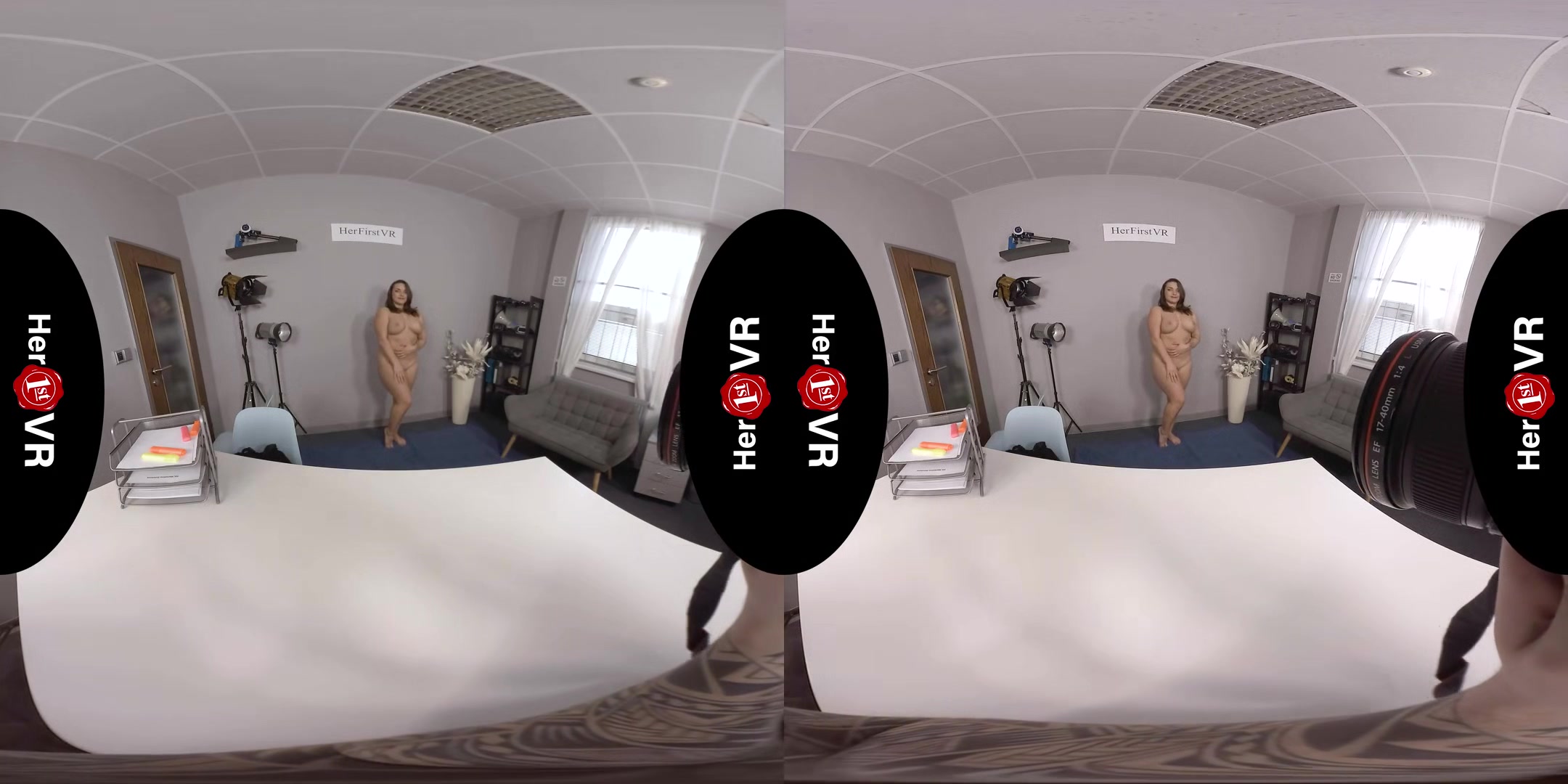 Lea - VR Casting; Busty BBW Amateur - SexLikeReal