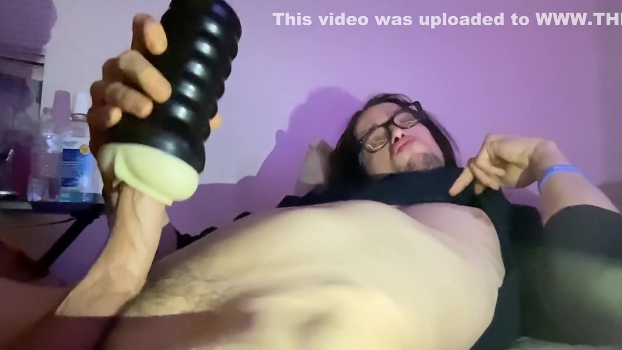 Male Cumshot Orgasm Using Fleshlight With Dick Cream