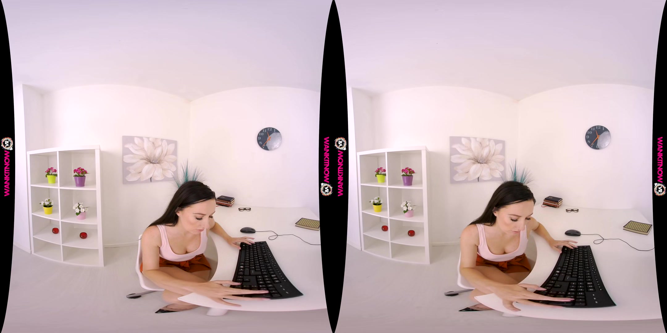 Wank For Work - Petite Brunette Fingering - Sexlikereal