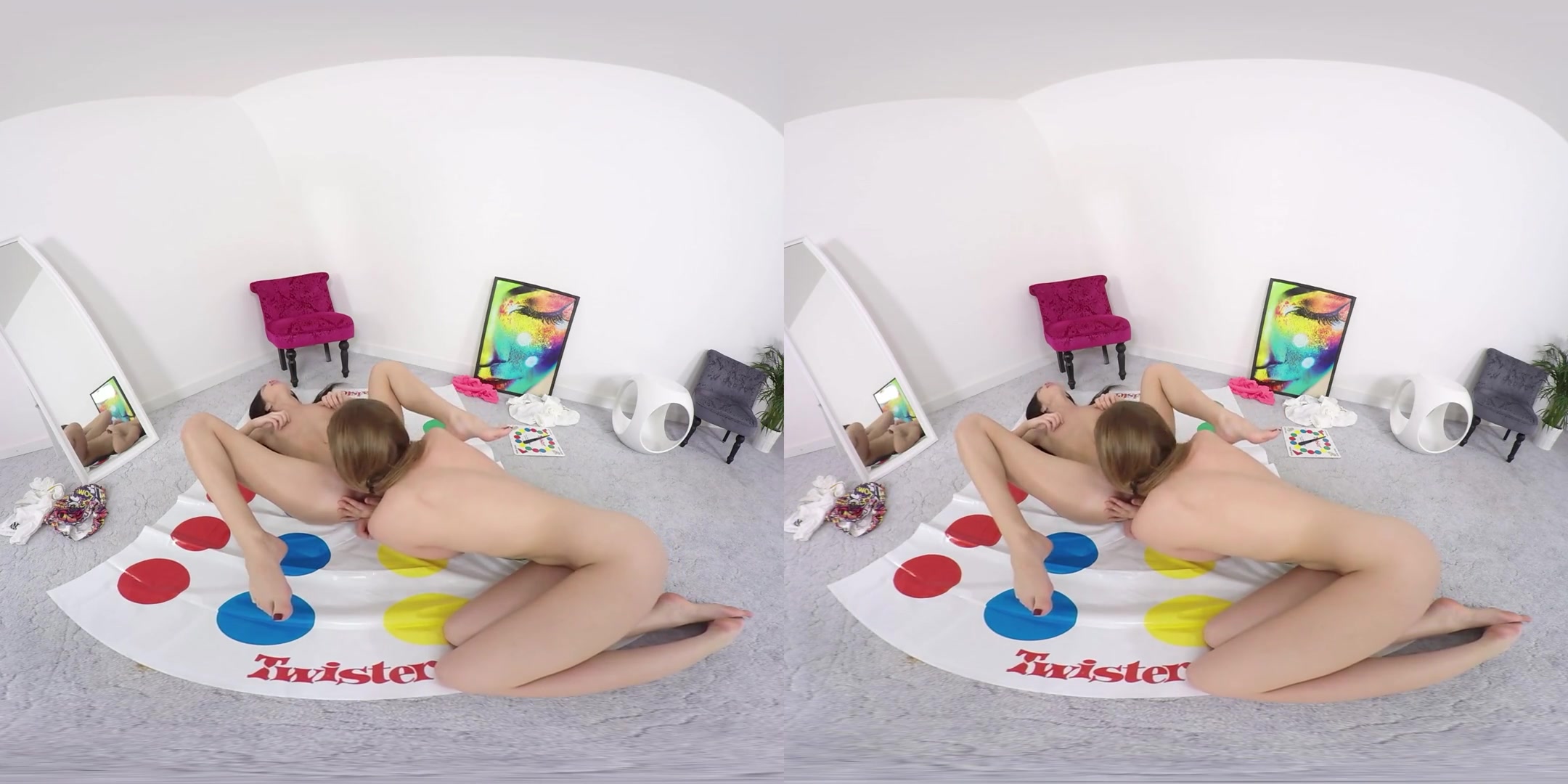 Sophie Luuna & Lavana Lou in Hotties Play Strip Twister - TmwVRNet